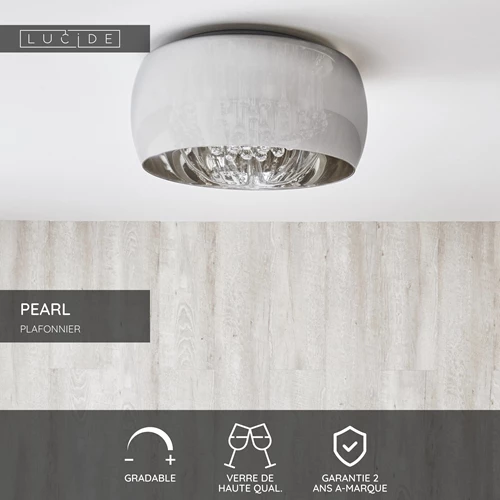 Lucide PEARL - Plafonnier - Ø 50 cm - 6xG9 - Chrome - USP